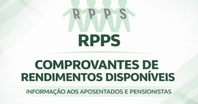 RPPS – COMPROVANTES DE RENDIMENTOS DISPONÍVEIS